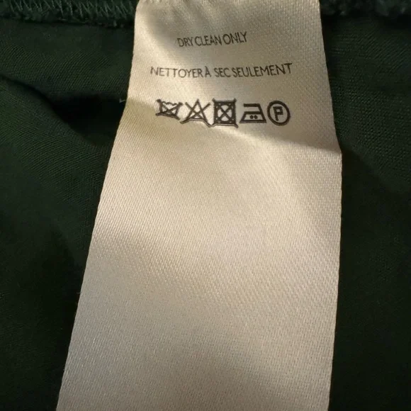 Large Anthropologie Penny Green Floral V-neck Midi Dress - Picture 6 of 10